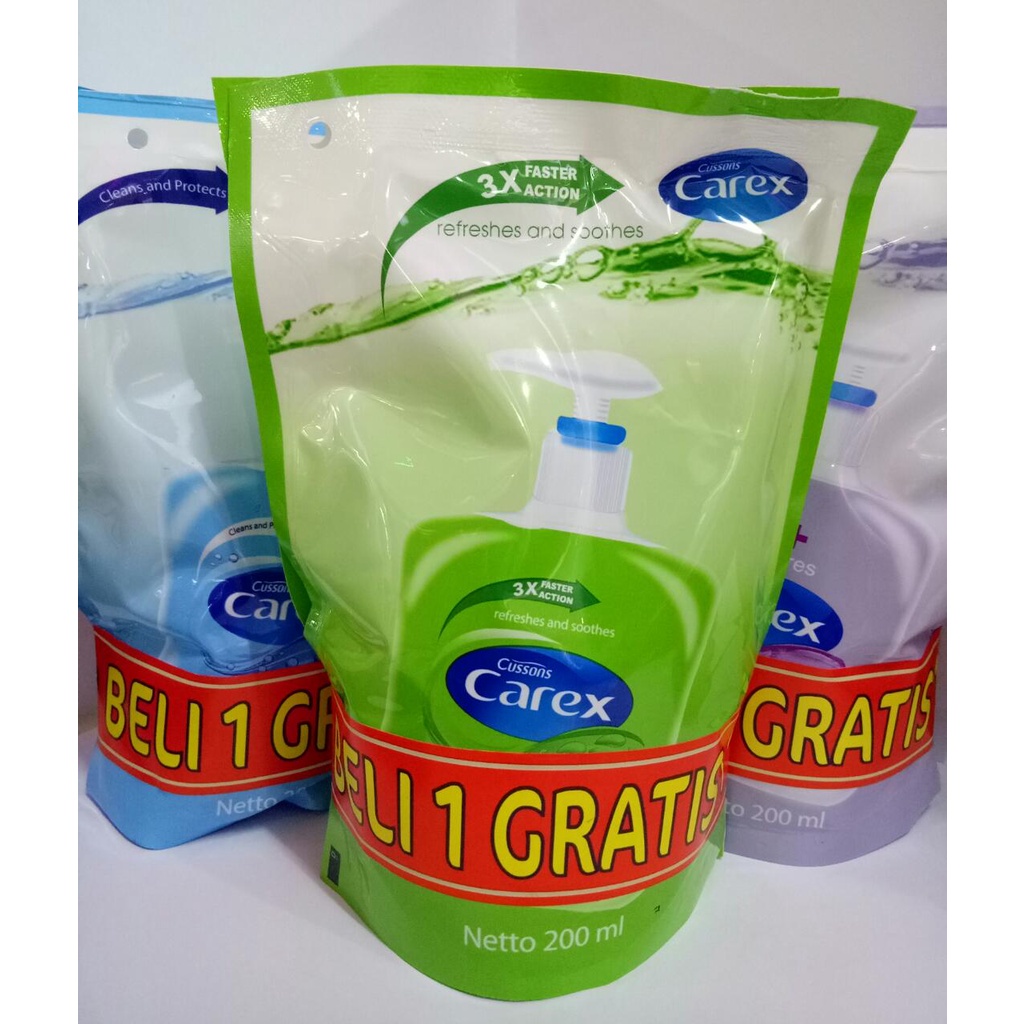 Carex cussons Hand Wash 200ml REFILL (beli 1 gratis 1)