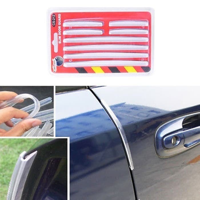 Slim Door Guard Protector Pelindung Pintu Mobil Universal 8 pcs Selip Door Edge