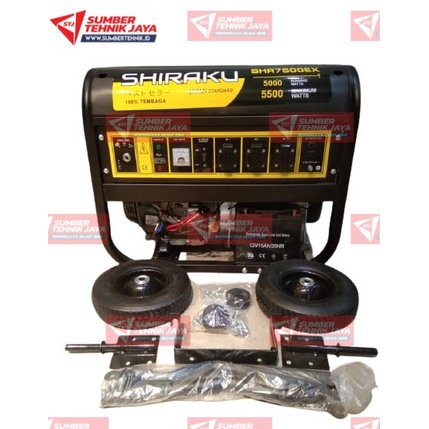 Genset Shiraku SHR 7500 5000 watt JAPAN standard AVR HARGA PROMO