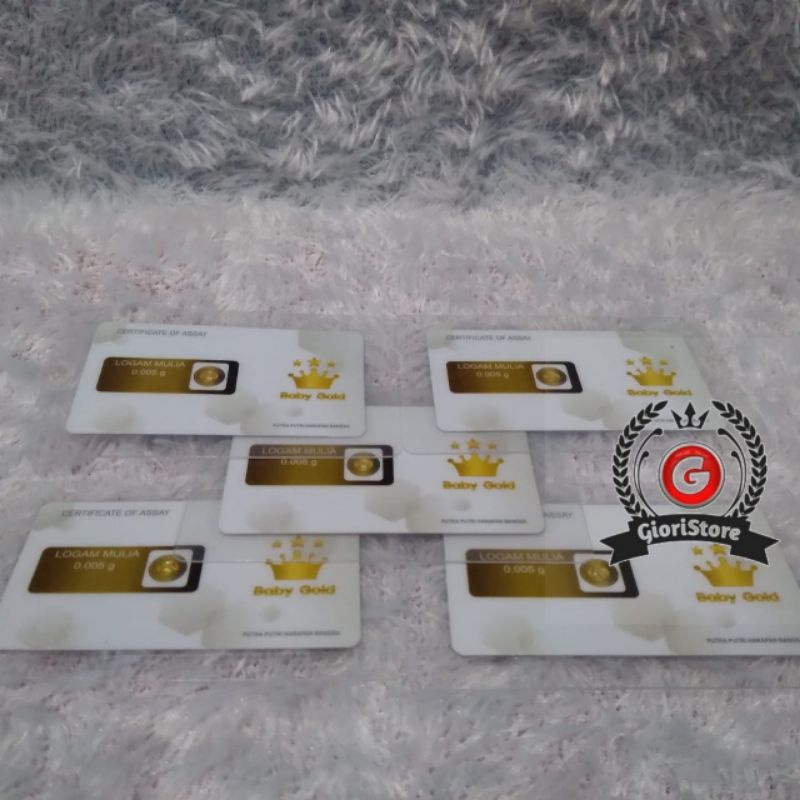 BABYGOLD 0.01 Gram Logam Mulia Emas Mini Asli 24 Karat