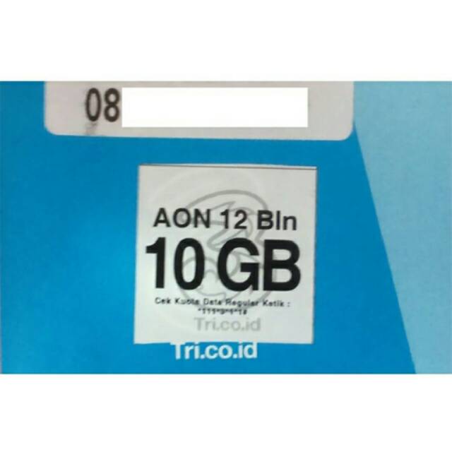 Tri Perdana AON + Kuota 10GB
