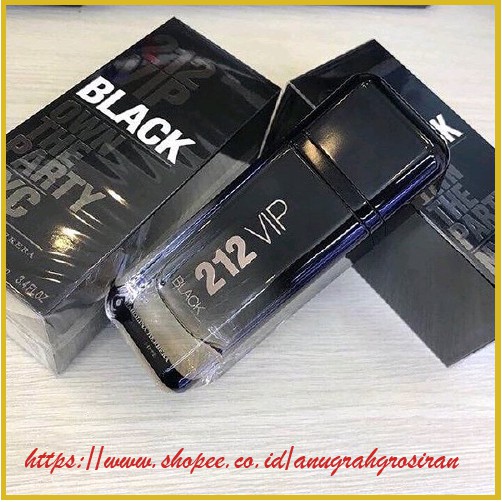 Parfum Ori Carolina Herrera 212 VIP Black For Men EDP 100ml Anugrahgrosiran