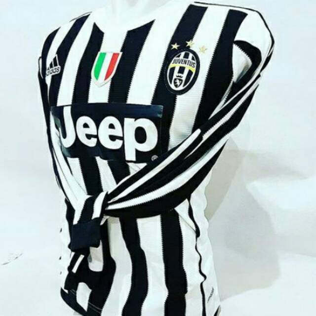 Jersey Grade Original Juve Juventus Home Long Sleeve Lengan Panjang 2014 2015 Retro Murah