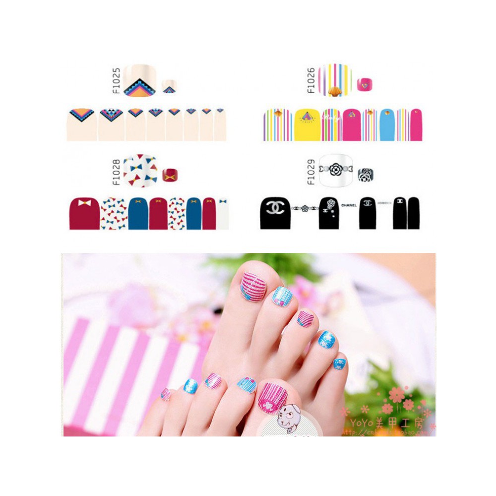 Toe Nail Sticker Kuku Kaki Murah - 51.28