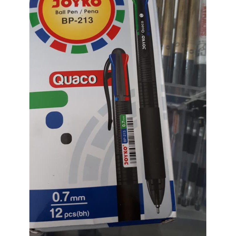 

pulpen/ pen/ ballpoint/ bolpen 4 warna joyko quaco murah