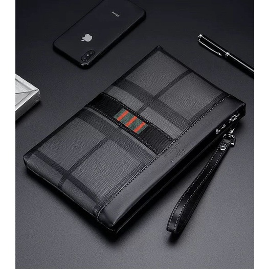 Tas Tangan Kulit Pria Wanita Clutch Bag Yueskangaroo 031