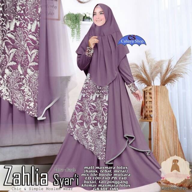 ZAHLIA GAMIS SYARI MURAH SOLO