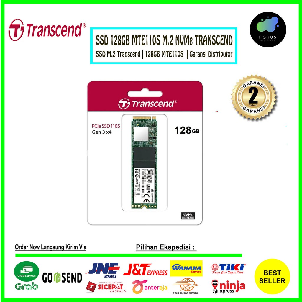 TRANSCEND SSD MTE110S 128GB / 256GB / 512GB / 1TB M.2 PCIe NVMe