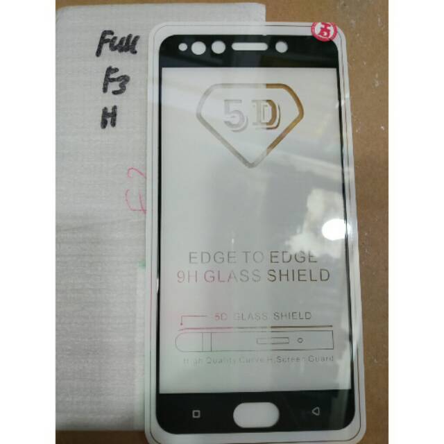 Tempered glass Oppo F3 Full Layar