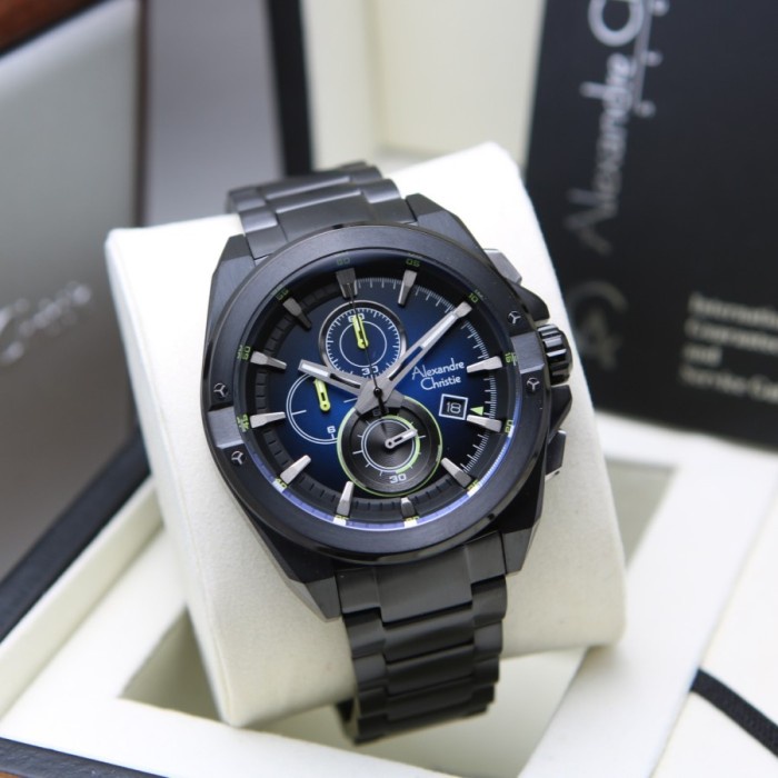 JAM PRIA ALEXANDRE CHRISTIE AC 6623 MCBIPBULE BLACK BLUE ORIGINAL