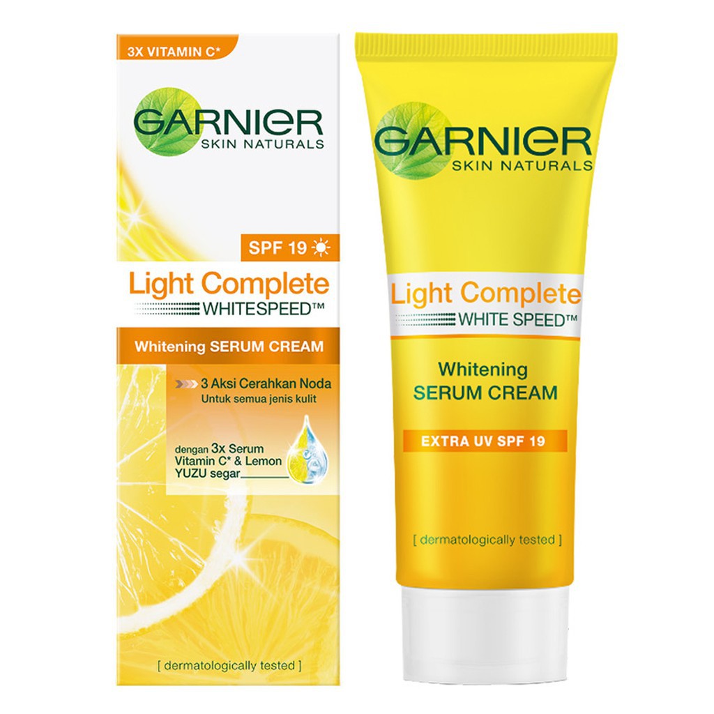 ❤️Glamouroseshop❤️ Garnier Light Complete Whitening Serum Cream SPF 36 Vit C + YUZU 20 ml