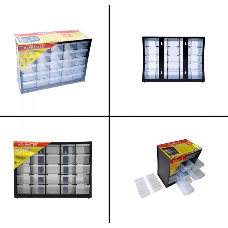 Kenmaster Rak Drawer / Rak Susun 25 Slot Part Organizer Murah