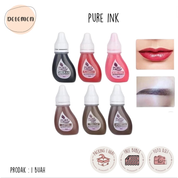 PURE INK TINTA SULAM BIBIR DAN SULAM ALIS