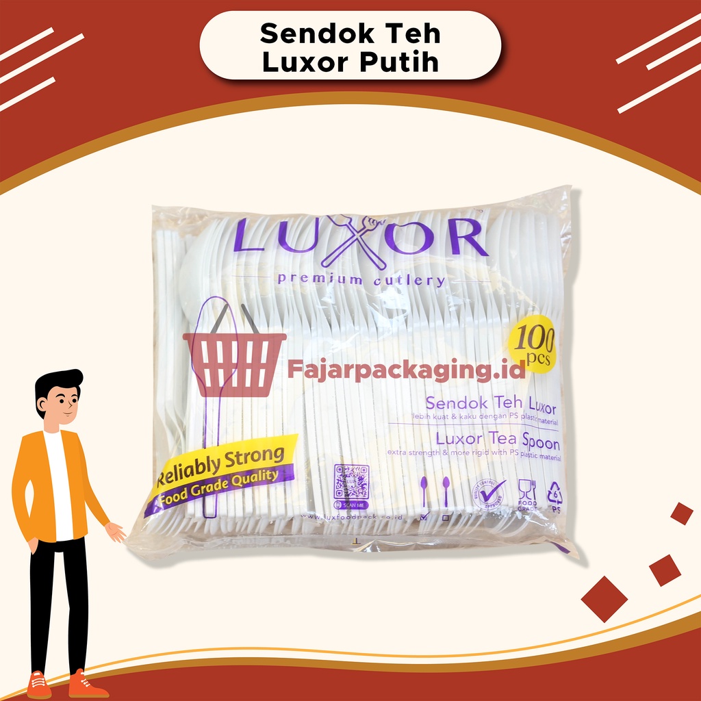 Sendok Teh Merk Luxor Putih Sendok Salad Sendok Sendok resep Sendok Aduk Sendok Sendok Takar Masak