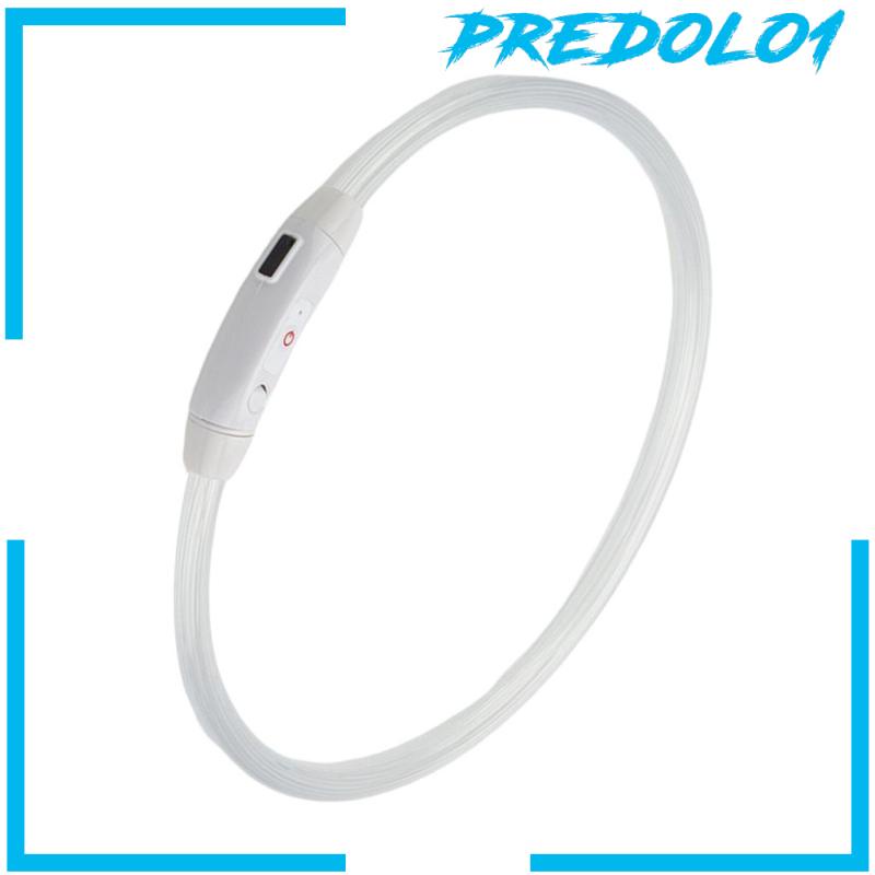 [PREDOLO1] USB Rechargeable LED Dog Pet Collar Flashing Luminous Safety Light Up