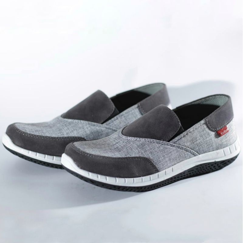 39-44 Sepatu Pria Kulit Premium Sintetis Slip On Kasual Sol Karet