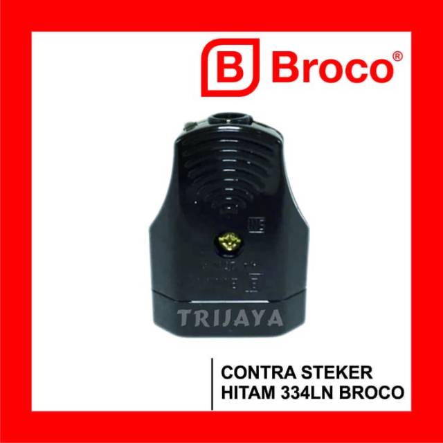 KONTRA STEKER BROCO 334 LN 6A 250V BLACK