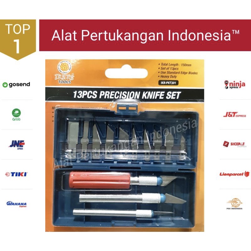 

Pisau ukir set ikura 13 pcs cutting pen cutter art knife set
