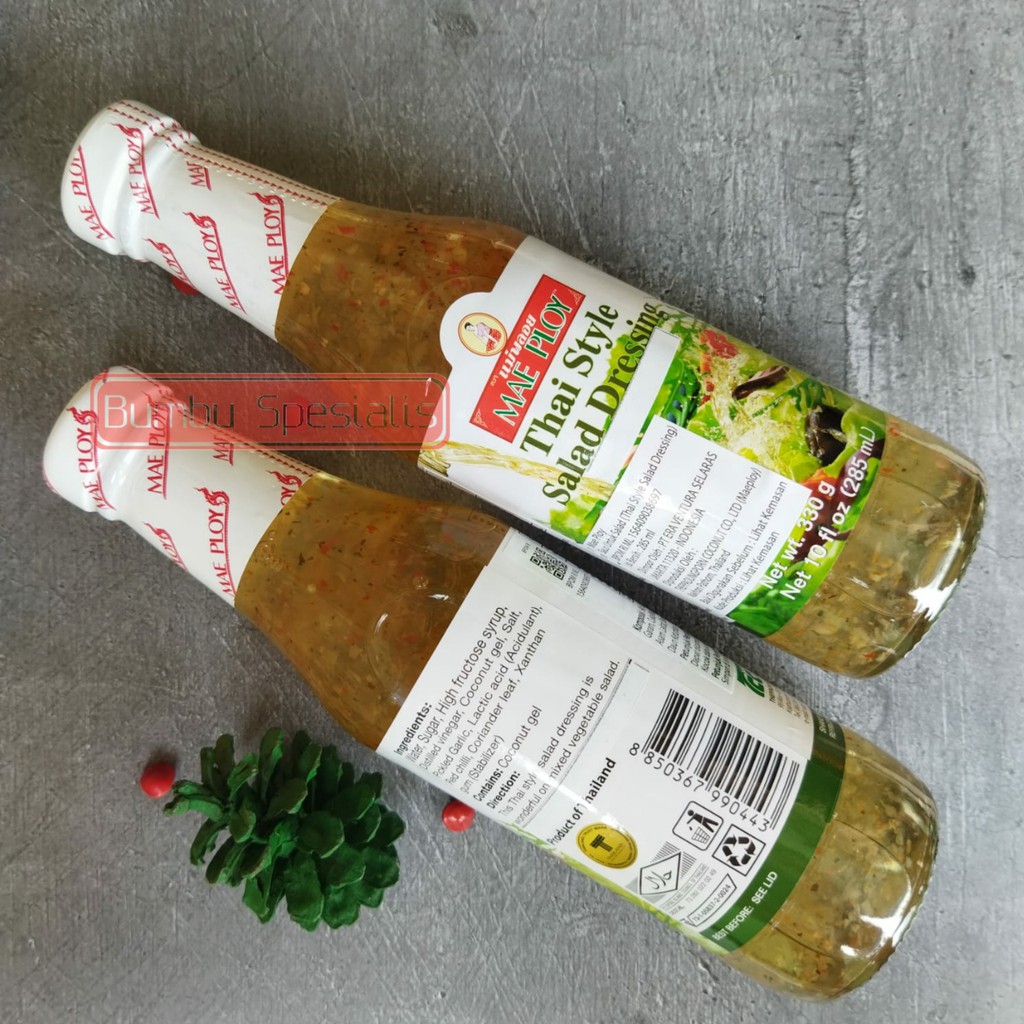 MAE PLOY - Thai Style Salad Dressing 330gr / 285ml / 10 Oz /  Dressing Salad ala Thailand