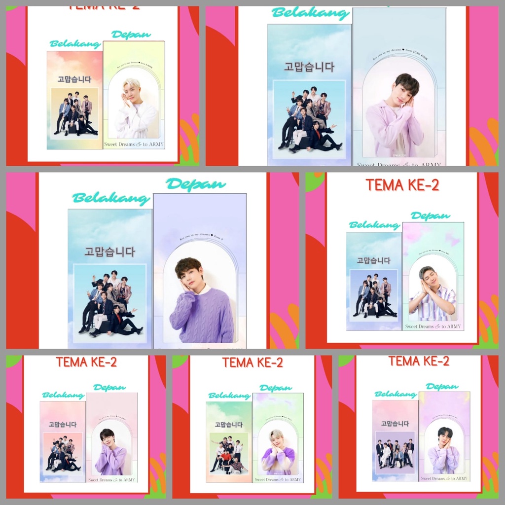 

Angpau Amplop lebaran Amplop Lebaran HuFistore Amplop Lebaran karakter BTS Premium (Tema 2)