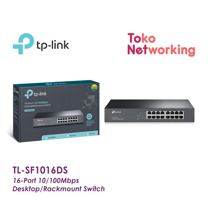 TP-LINK TL-SF1016DS 16-Port 10/100Mbps Switch