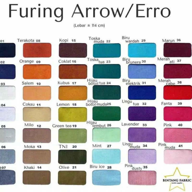 FURING HERO PER METER TEBAL / FURING ARROW / ERRO BAGUS