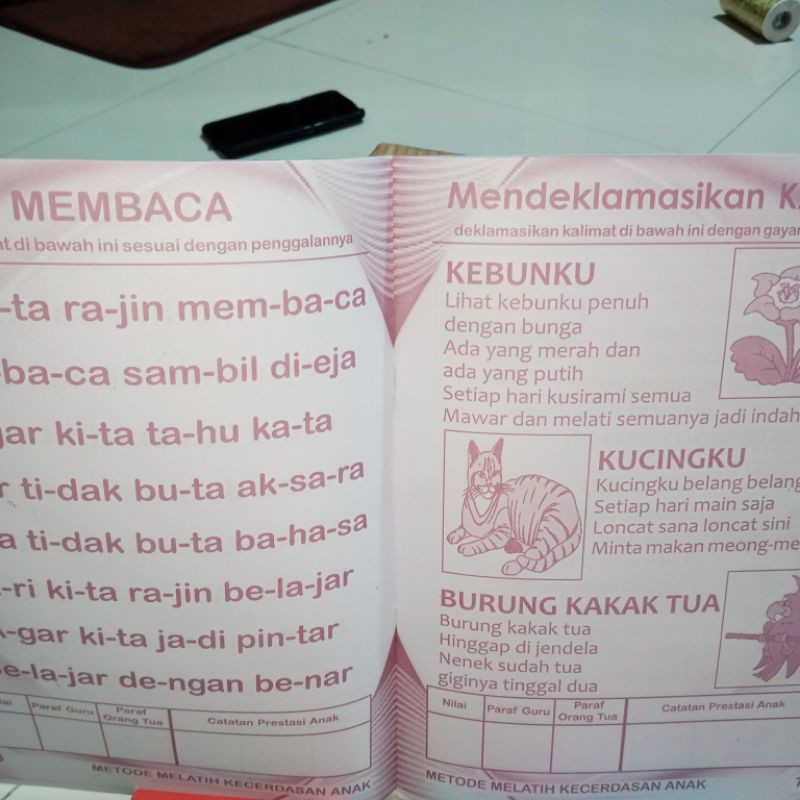 buku metode praktis melatih kecerdasan anak 48 halaman(21×28cm)