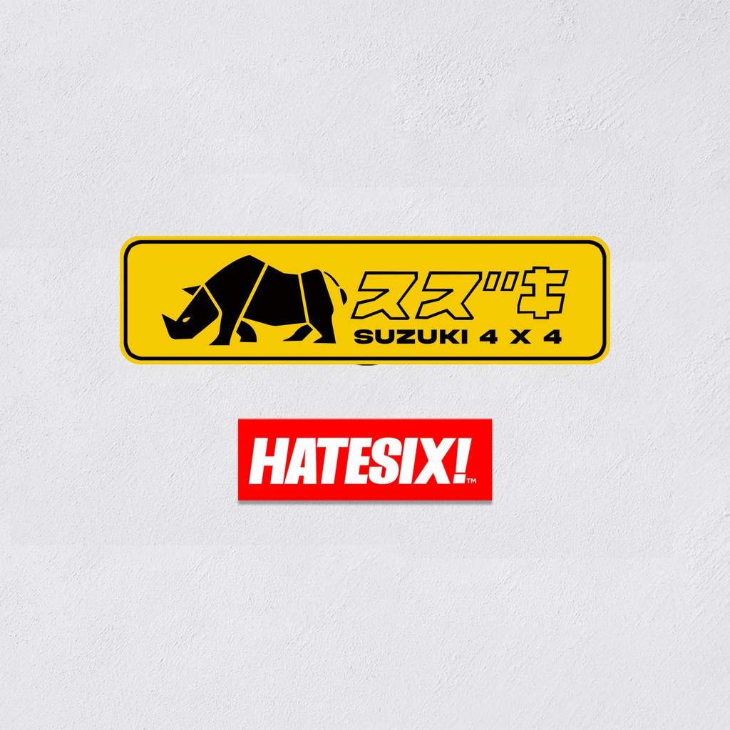 Sticker Decal Suzuki Jimny 4x4 Strip Hatesix