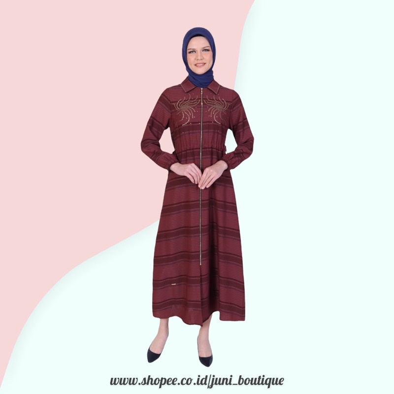 SALE 15% - ABAYA HIKMAT FASHION ORIGINAL C8846