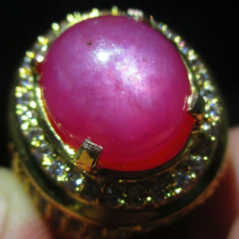 CINCIN PERMATA TERMURAH NATURAL RUBY STAR BURMA COLOR FATKWA