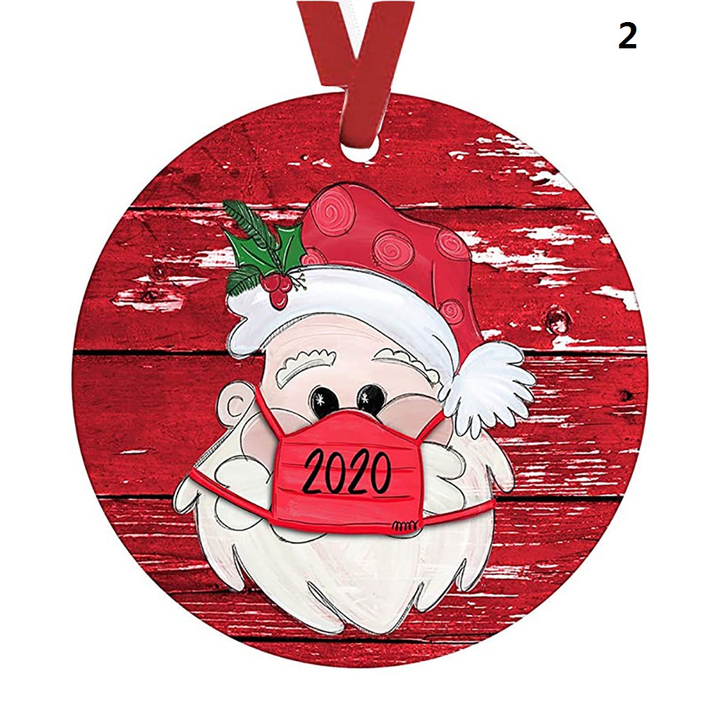 【TERSEDIA &amp; COD】2020 Kartu Ucapan Gantung Motif Santa Claus Untuk Pesta Natal