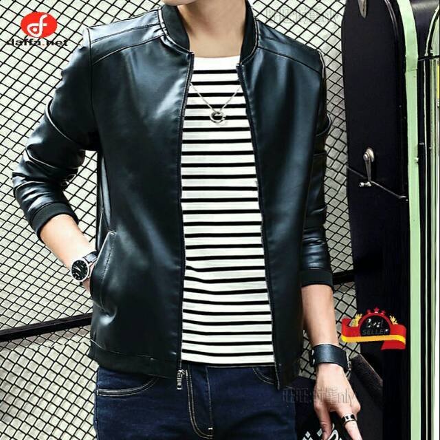 Jaket semi kulit galang / jaket semi keren motor bikers