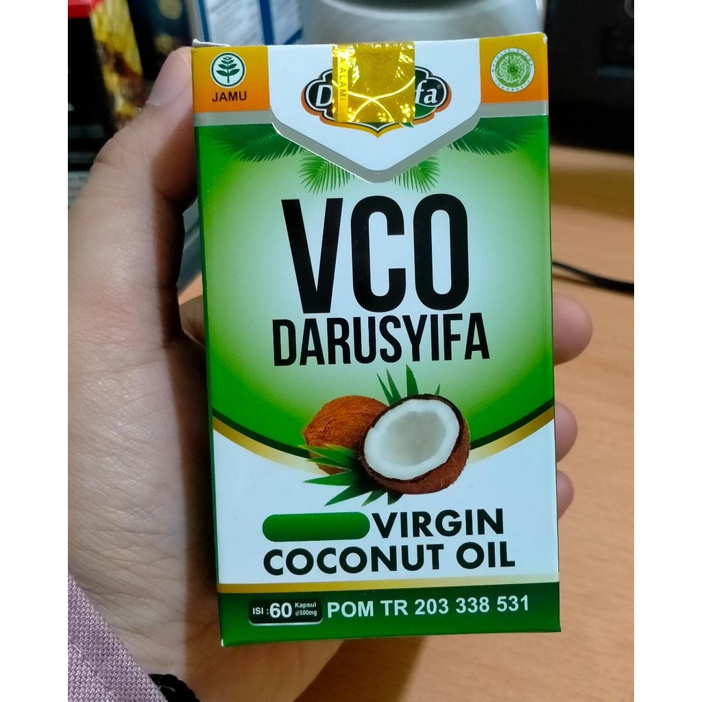 Kapsul Minyak Kelapa VCO Darusyifa 60 Kapsul / 100% Virgin Coconut Oil Best Seller / ORIGINAL