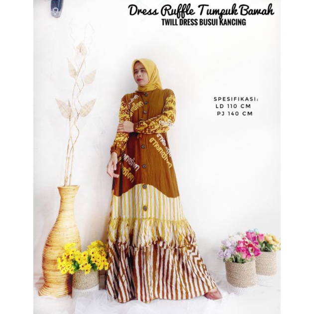 gamis batik twill rayon modern batik gamis batik murah gamis twiil wanita modern