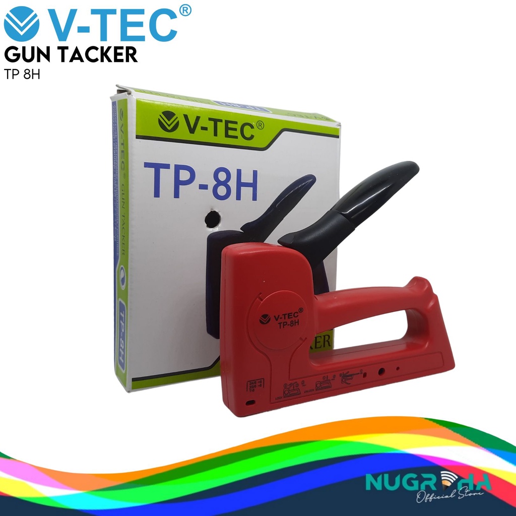 

Stapler V-TEC TP 8H / gun tacker / staples jok / staples tembak