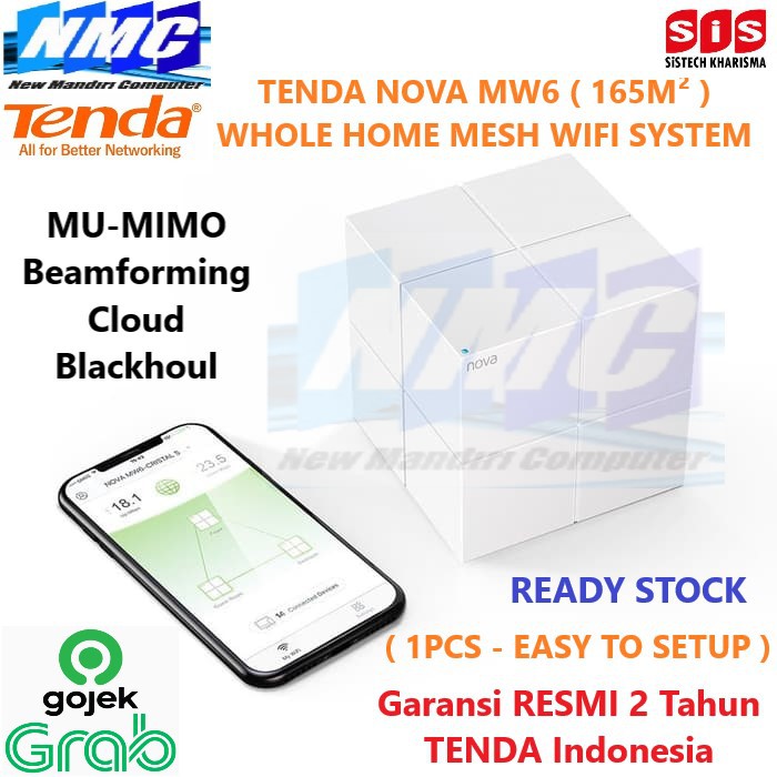 Tenda Nova MW6 - Whole Home Mesh WiFi System ( 1 Pcs )