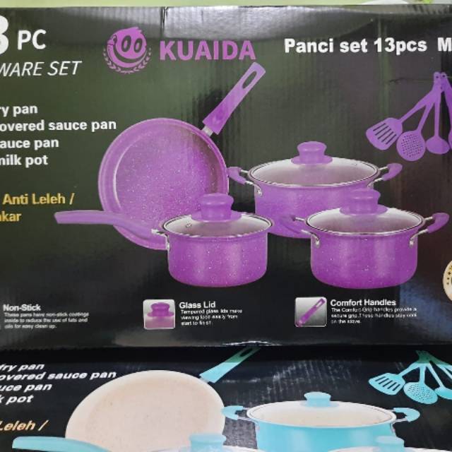 Panci teflon set cooware 13 Pcs Omico/Onokabe