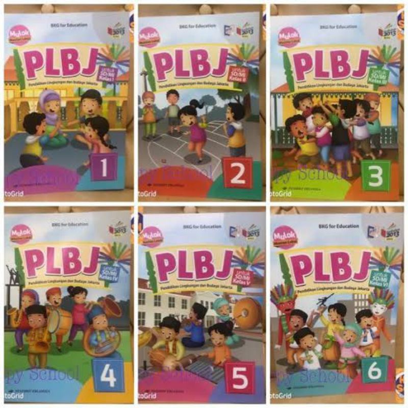 BUKU PLBJ KELAS 1,2,3,4,5,6 BARU/BEKAS