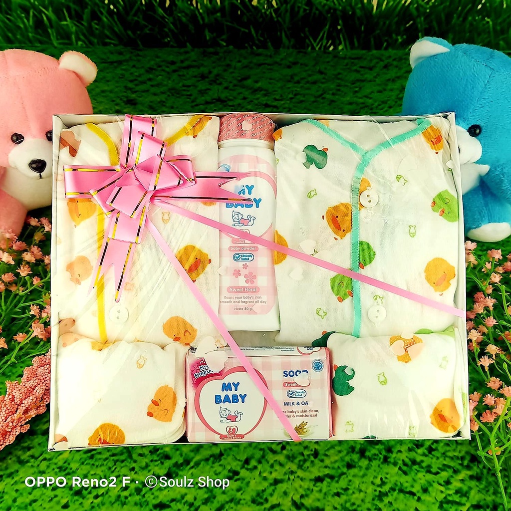 SOUL [Baby 12] Hamper Bayi Kado Lahiran Newborn Paket Set Lengkap  Cute Gift Parcel Real Pict Hampers baby boy and girl Parcel Bayi Laki-laki Perempuan