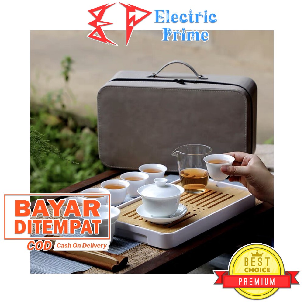 Travel Tea Set Portable With Tray Paket Koper Teh Hampers Hadiah Kado Traditional