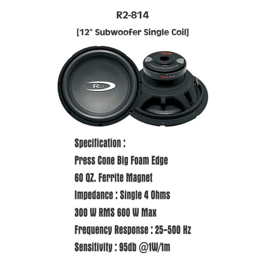subwoofer 12inchi R2-814