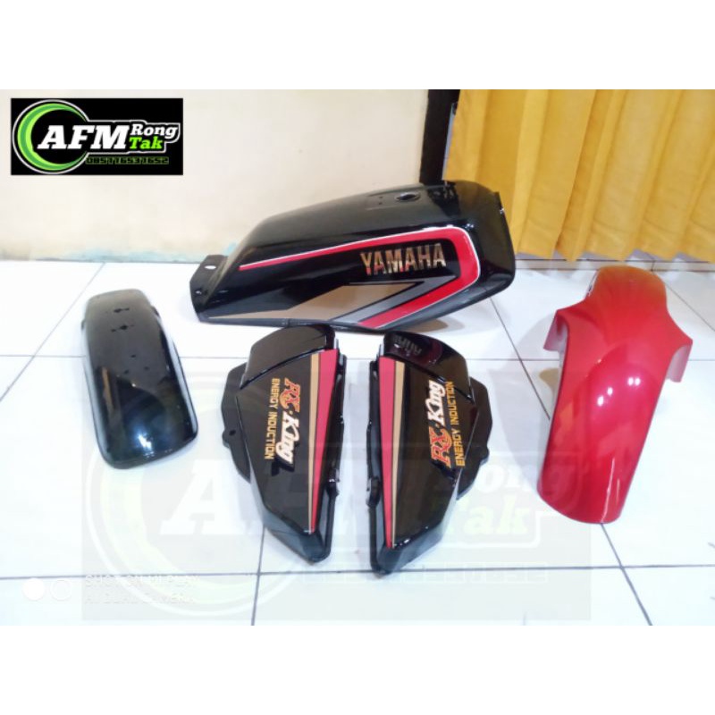 paket bodiset tangki rx king cobra tahun 1992 warna hitam merah