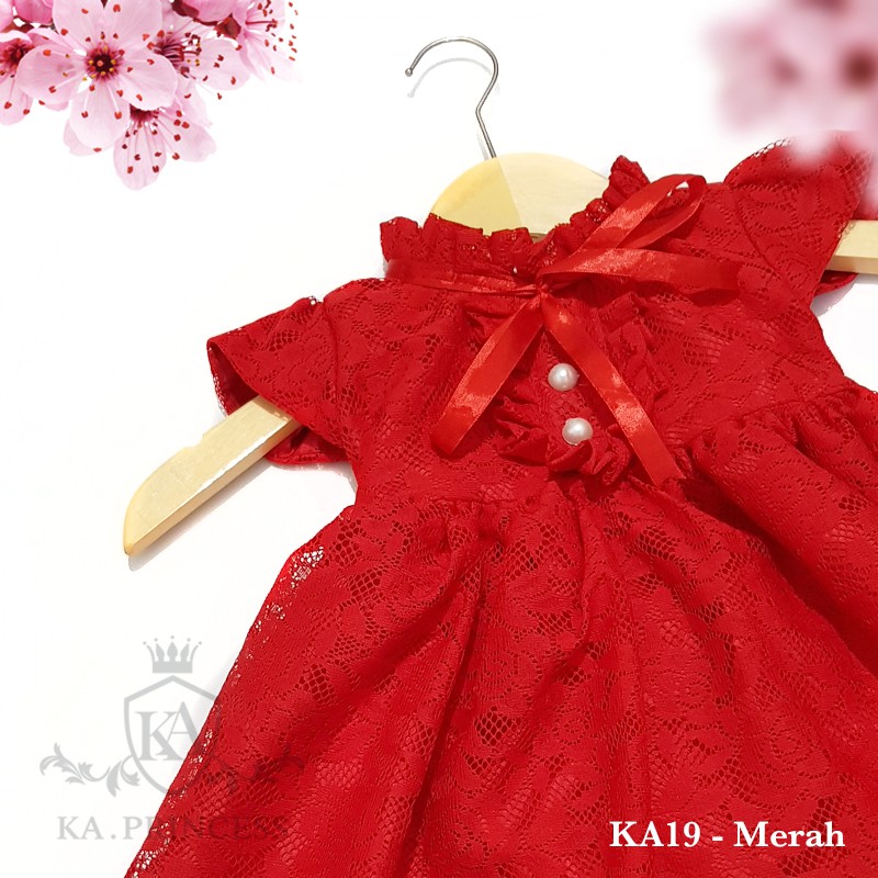 Baju Bayi Perempuan 0 - 18 Bulan Gaun Bayi Dress Bayi  Baju Pesta Murah KA19
