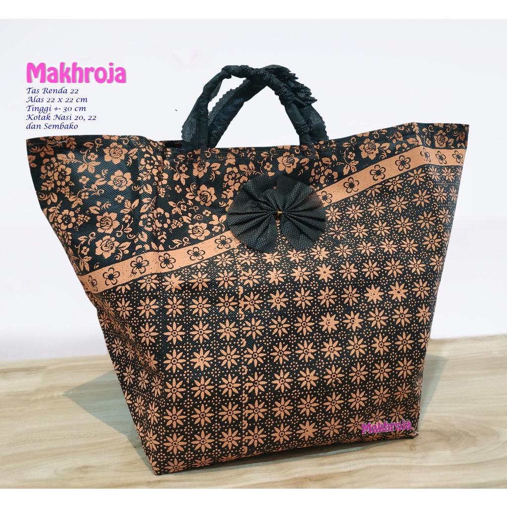 

Tas Hajatan Goodie Bag Spunbond Kibir 22 Bunga Soya