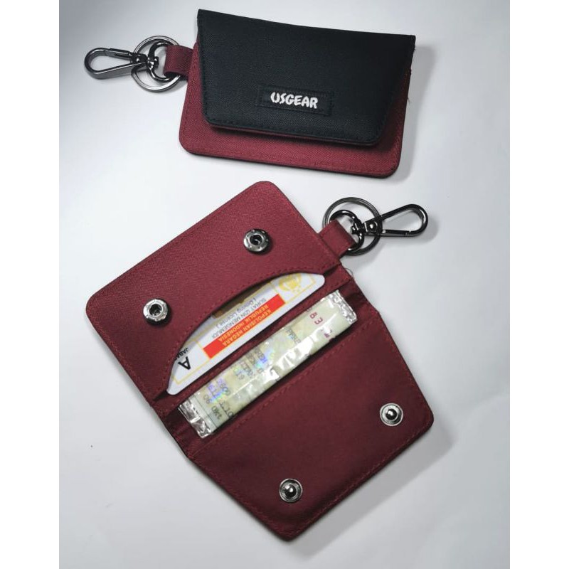DOMPET STNK SIM MOBIL MOTOR GANTUNGAN KUNCI AMPLOP HITAM MAROON