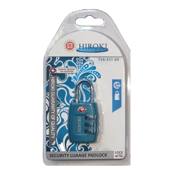 HIROKI TSA335 Gembok koper tas kombinasi nomor travel security padlock