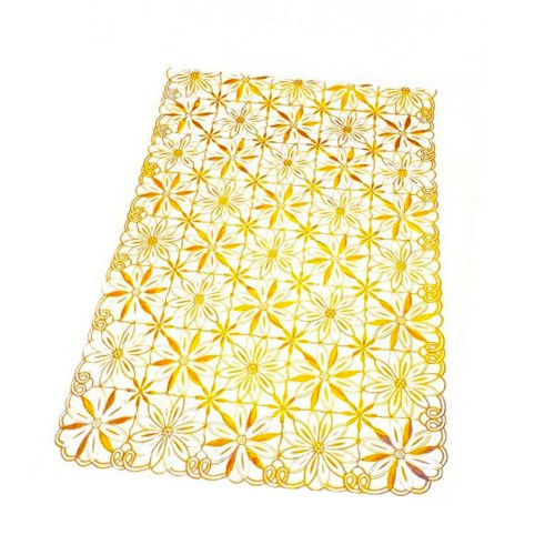 Taplak Meja 40 x 80 cm Motif Gold Silver Table Mat