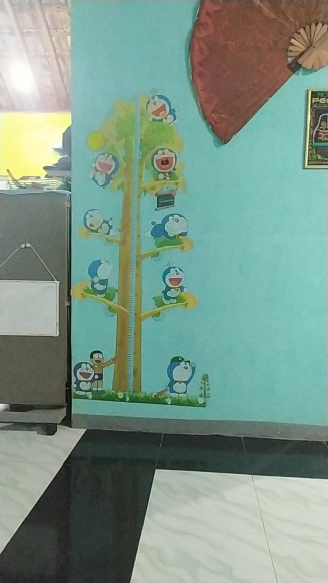 Meth Ay238 Grow Up Doraemon Wallsticker 2x60x90 Wallstiker Transparan