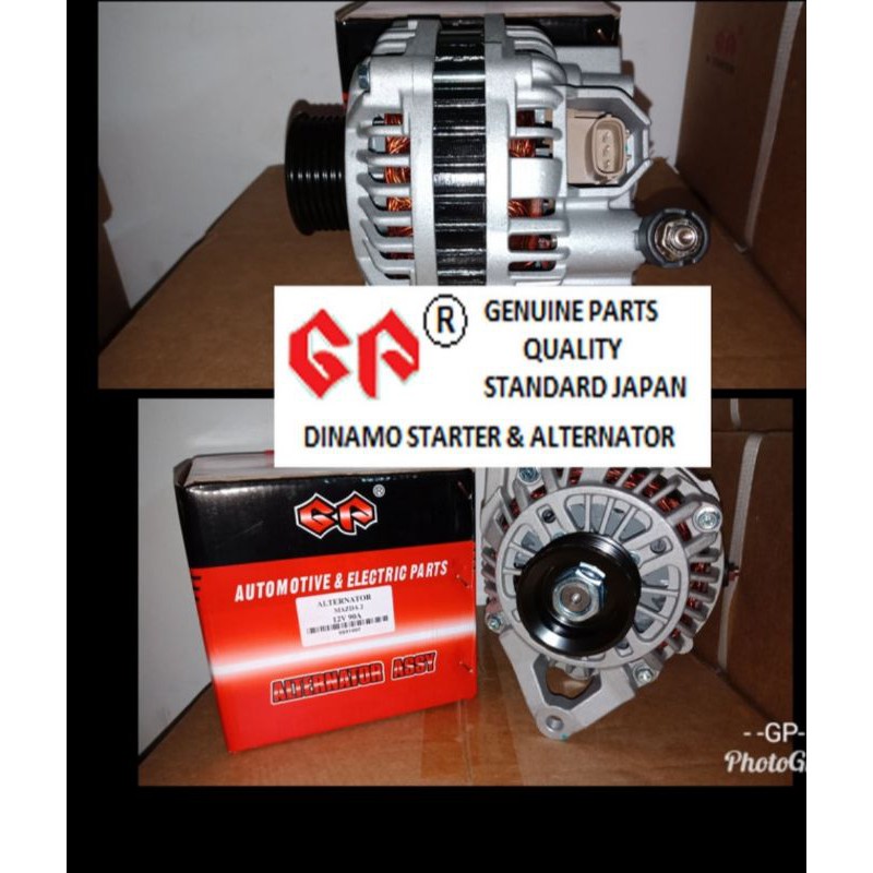 Dinamo Alternator Mazda 2 socket kaki 3 12V