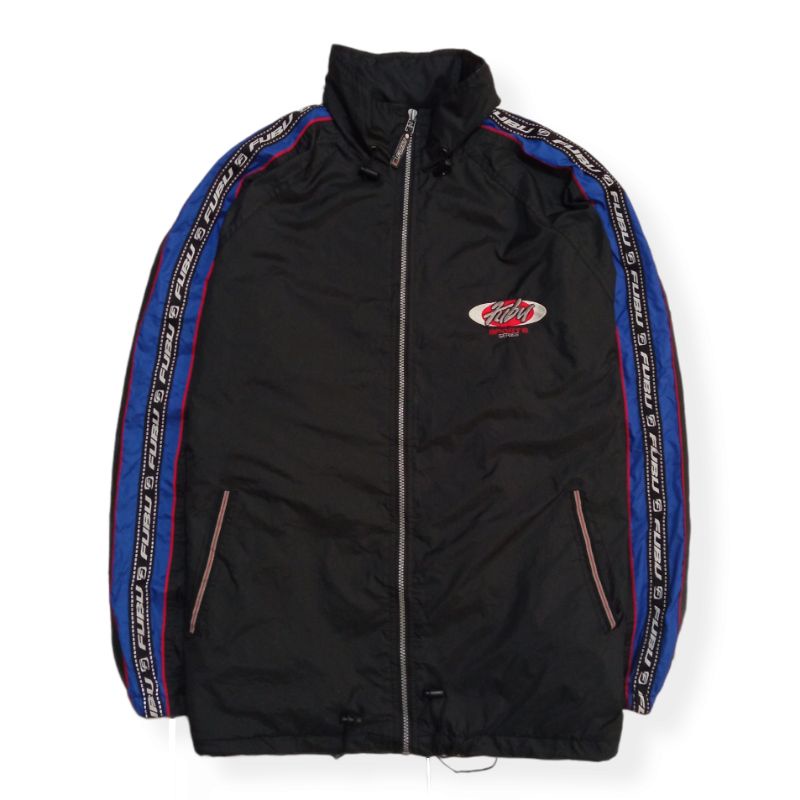 windbreaker vtg 90s fubu sport big logo second original
